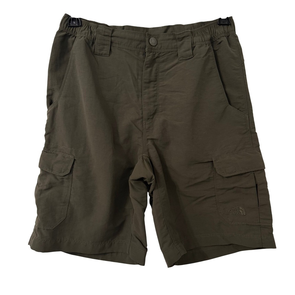 The North Face Shorts Mens S Olive‎ Green Nylon Cargo Hiking Gorpcore Outdoor